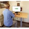 Uncaged Ergonomics RiseUpElectricStandingDesk60X30"BambooDesktopSitStandOffice, RU2gb RU2GB - alternate 1